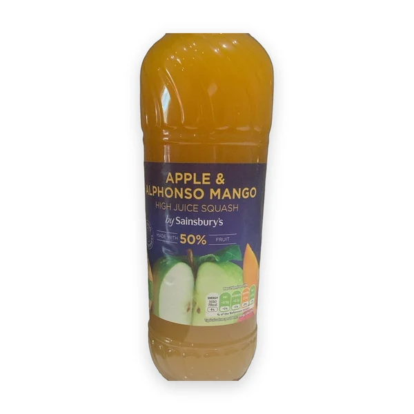 Sainsbury'S APPLE & MANGO HIGH JUICE SQUASH