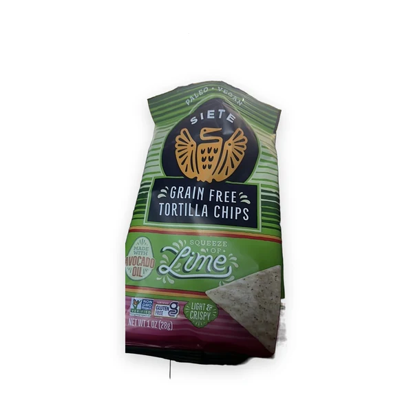 Siete Grain Free Tortilla Chips Squeeze of Lime
