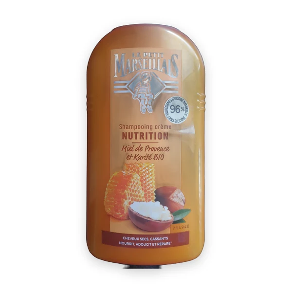 Le Petit Marseillais Shampooing crème nutrition miel de provence et karité bio